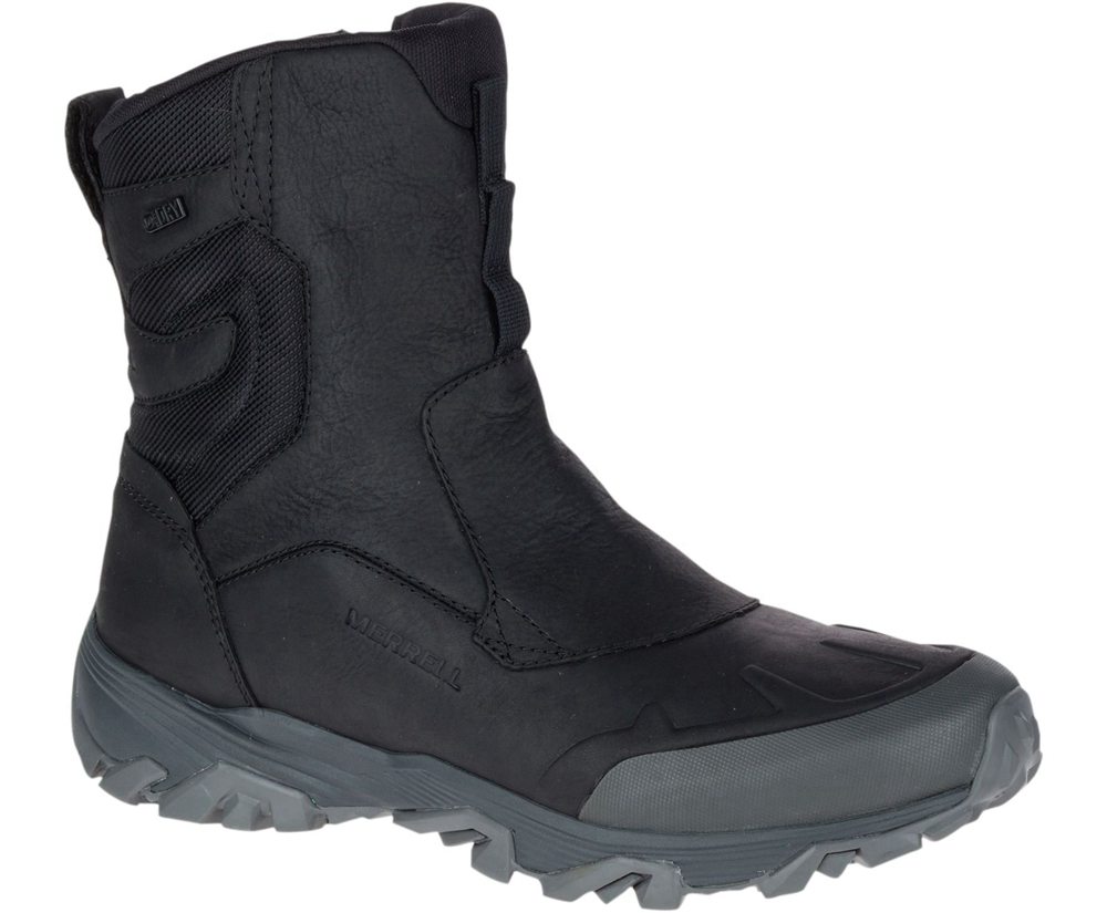Merrell Boots Black - Coldpack Ice+ 8\" Zip Polar Waterproof - Mens 96XVTWHIR